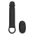 Черная насадка-удлинитель с вибрацией Vibrating Extender With Remote - Dream Toys - в Йошкар-Оле купить с доставкой