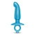 Голубая анальная пробка для массажа простаты Hither Silicone Prostate Plug - 14,3 см. - b-Vibe - в Йошкар-Оле купить с доставкой
