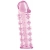 Розовая насадка на пенис с шипами - 12,5 см. - A-toys - в Йошкар-Оле купить с доставкой