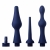 Набор из 3 универсальных насадок для анального душа Universal 3 Piece Silicone Enema Attachment Set - XR Brands - купить с доставкой в Йошкар-Оле