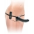 Черный страпон с вагинальной пробкой Deluxe Vibrating Penetrix Strap-On - 19 см. - Pipedream - купить с доставкой в Йошкар-Оле
