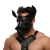 Черная кожаная маска «Собака» - Crazy Handmade - купить с доставкой в Йошкар-Оле