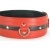 Черно-красный кожаный ошейник увеличенного размера - БДСМ Арсенал - купить с доставкой в Йошкар-Оле