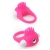 Розовое эрекционное кольцо с щеточкой LIT-UP SILICONE STIMU RING 5 - Dream Toys - в Йошкар-Оле купить с доставкой