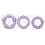 Набор из 3 фиолетовых эрекционных колец Stay Hard Beaded Cockrings - Blush Novelties - в Йошкар-Оле купить с доставкой