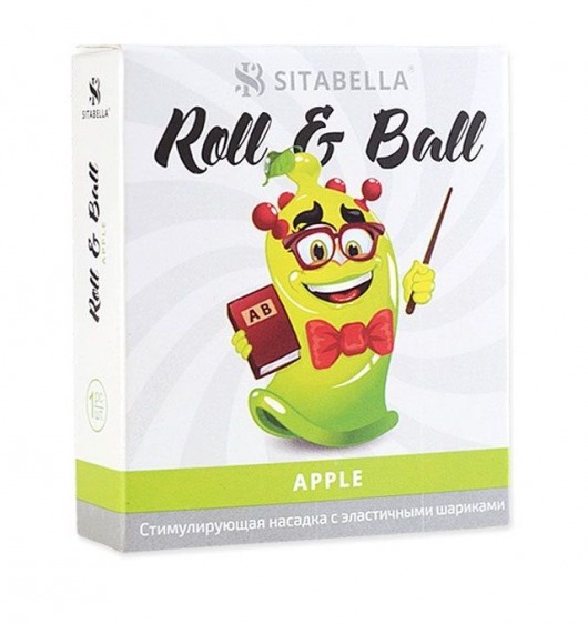 Стимулирующий презерватив-насадка Roll   Ball Apple - Sitabella - купить с доставкой в Йошкар-Оле