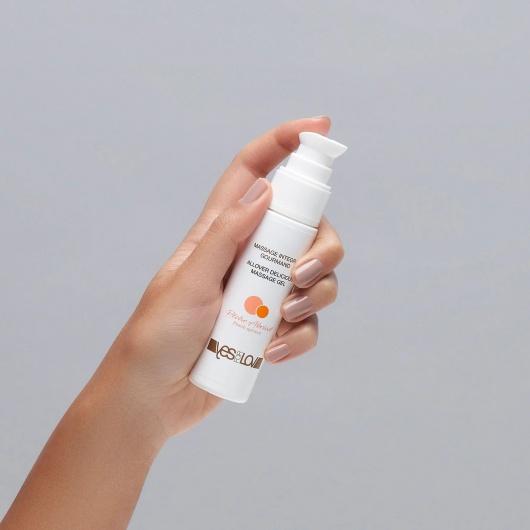 Универсальный массажный гель-смазка Allover Delicious Massage Gel с ароматом персика и аброкоса - 50 мл. - YESforLOV - купить с доставкой в Йошкар-Оле