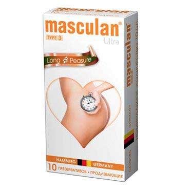 Розовые презервативы Masculan Ultra Long Pleasure с колечками, пупырышками и продлевающим эффектом - 10 шт. - Masculan - купить с доставкой в Йошкар-Оле