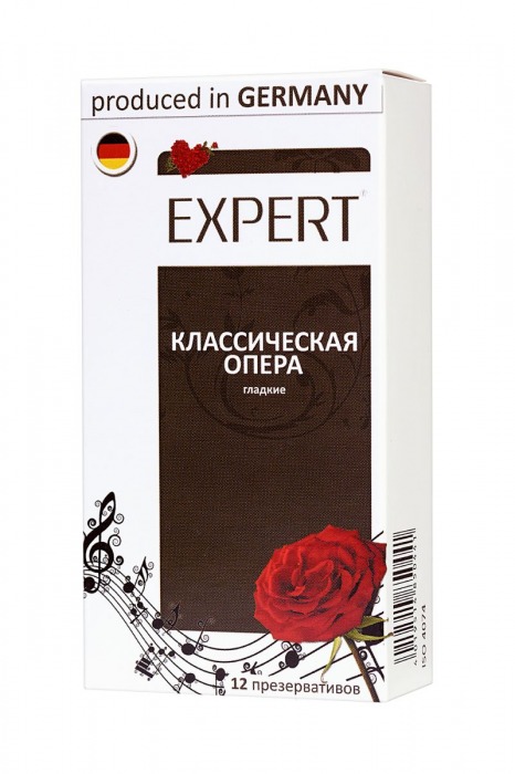 Гладкие презервативы Expert  Классическая опера  - 12 шт. - Expert - купить с доставкой в Йошкар-Оле