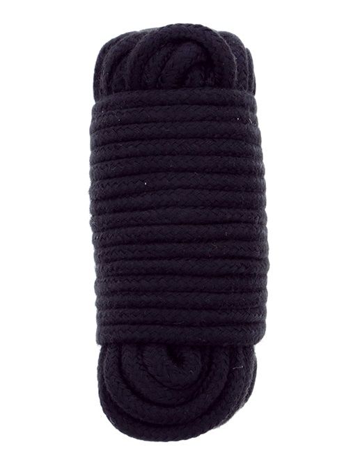 Черная веревка для связывания BONDX LOVE ROPE - 10 м. - Dream Toys - купить с доставкой в Йошкар-Оле