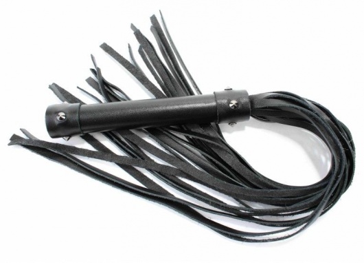 Черная длинная плеть с шипами - 55 см. - БДСМ Арсенал - купить с доставкой в Йошкар-Оле