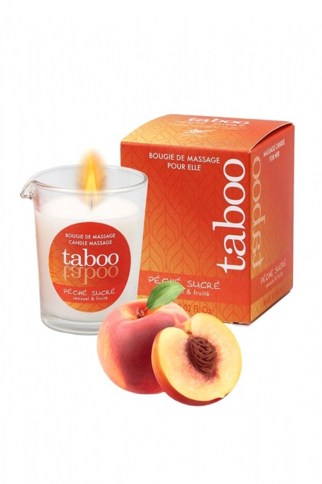 Массажное аромамасло с афродизиаками для женщин RUF Taboo Peche sucre - 60 гр. - RUF - купить с доставкой в Йошкар-Оле