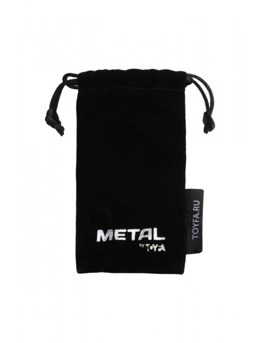 Серебристая коническая анальная пробка с красным кристаллом - 8 см. - ToyFa - купить с доставкой в Йошкар-Оле