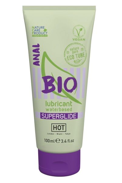 Интимный увлажняющий анальный гель BIO SuperGlide - 100 мл. - HOT - купить с доставкой в Йошкар-Оле