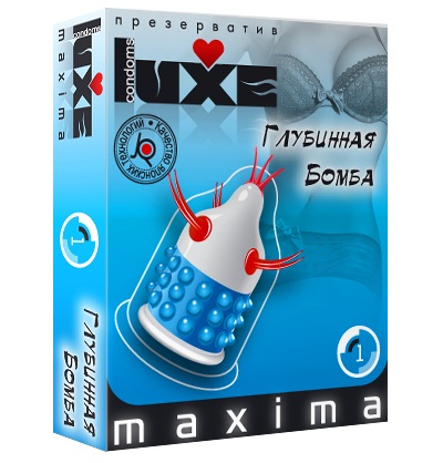 Презерватив LUXE Maxima  Глубинная бомба  - 1 шт. - Luxe - купить с доставкой в Йошкар-Оле