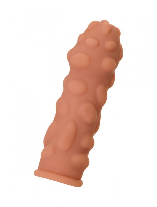 Телесная реалистичная насадка KOKOS Extreme Sleeve 11 с дополнительной стимуляцией - 12,7 см. - KOKOS - в Йошкар-Оле купить с доставкой