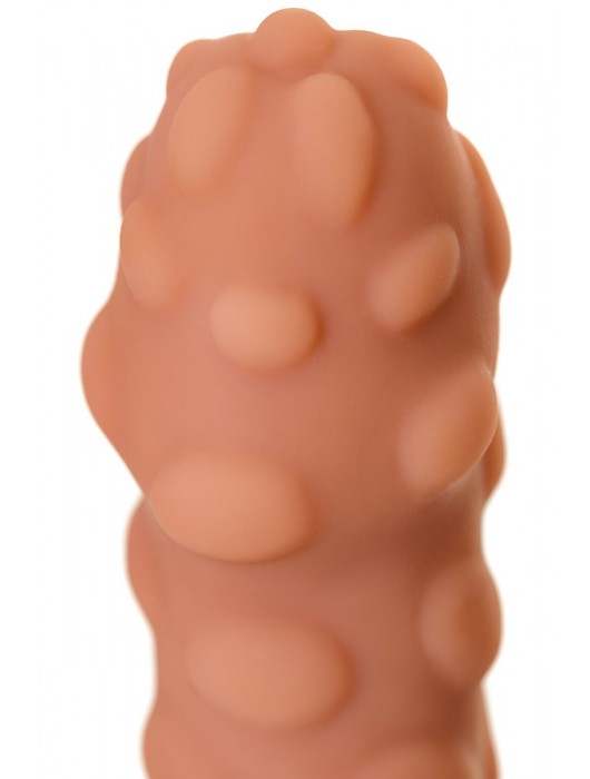 Телесная реалистичная насадка KOKOS Extreme Sleeve 11 с дополнительной стимуляцией - 12,7 см. - KOKOS - в Йошкар-Оле купить с доставкой