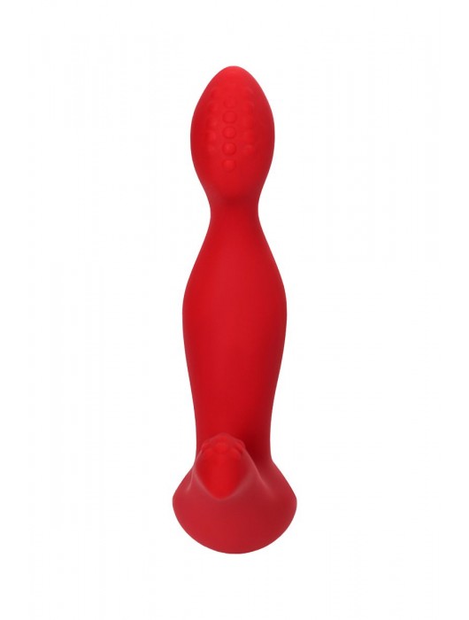 Красный силиконовый вибростимулятор простаты Proman - 12,5 см. - ToyFa - в Йошкар-Оле купить с доставкой