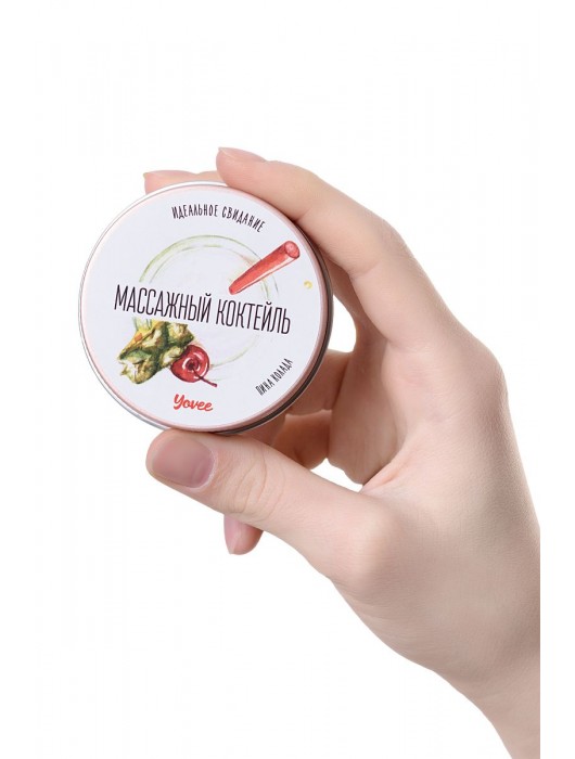 Массажная свеча «Массажный коктейль» с ароматом пина колады - 30 мл. - ToyFa - купить с доставкой в Йошкар-Оле
