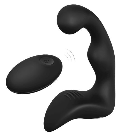 Черный вибромассажер простаты REMOTE BOOTY PLEASER - Dream Toys - в Йошкар-Оле купить с доставкой