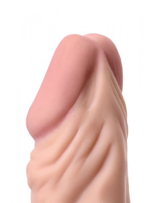Телесный реалистичный мультискоростной вибратор - 21 см. - A-toys