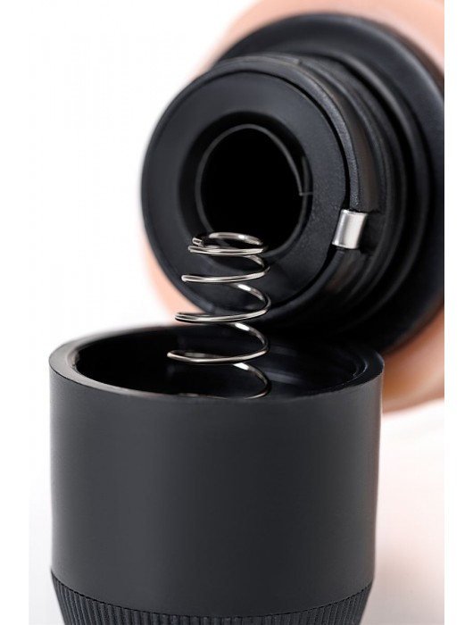 Телесный реалистичный мультискоростной вибратор - 21 см. - A-toys