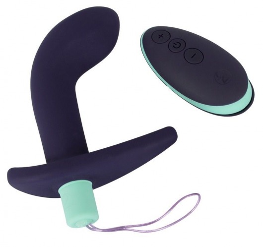 Темно-фиолетовый вибростимулятор простаты с пультом ДУ Remote Controlled Prostate Plug - Orion - в Йошкар-Оле купить с доставкой