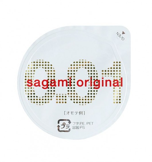 Супертонкий презерватив Sagami Original 0.01 - 1 шт. - Sagami - купить с доставкой в Йошкар-Оле