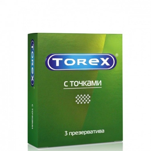 Текстурированные презервативы Torex  С точками  - 3 шт. - Torex - купить с доставкой в Йошкар-Оле