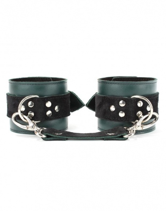 Изумрудные наручники Ladys Arsenal на карабинах - БДСМ Арсенал - купить с доставкой в Йошкар-Оле