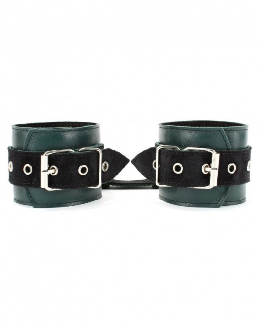 Изумрудные наручники Ladys Arsenal на карабинах - БДСМ Арсенал - купить с доставкой в Йошкар-Оле