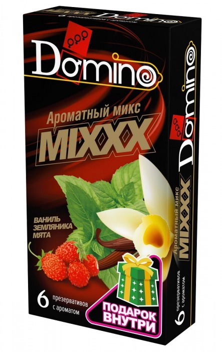 Ароматизированные презервативы DOMINO  Ароматный микс  - 6 шт. - Domino - купить с доставкой в Йошкар-Оле