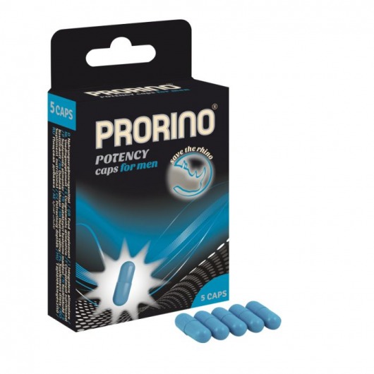 БАД для мужчин ero black line PRORINO Potency Caps for men - 5 капсул - Ero - купить с доставкой в Йошкар-Оле