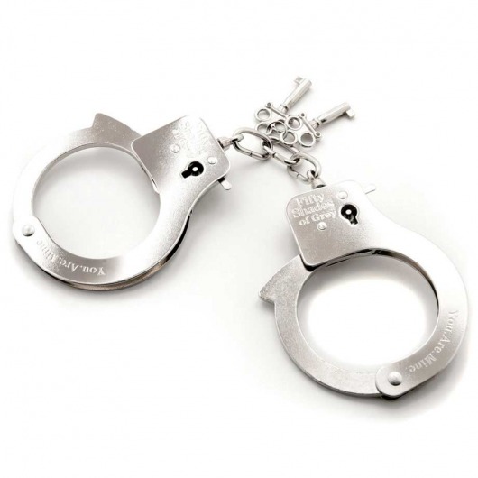 Металлические наручники Metal Handcuffs - Fifty Shades of Grey - купить с доставкой в Йошкар-Оле