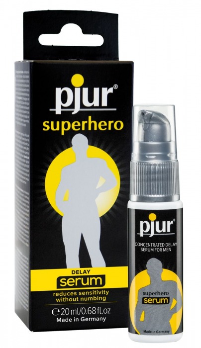 Сыворотка-пролонгатор pjur SUPERHERO Delay Serum - 20 мл. - Pjur - купить с доставкой в Йошкар-Оле