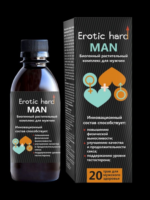 Мужской биогенный концентрат для усиления эрекции Erotic hard Man - 250 мл. - Erotic Hard - купить с доставкой в Йошкар-Оле