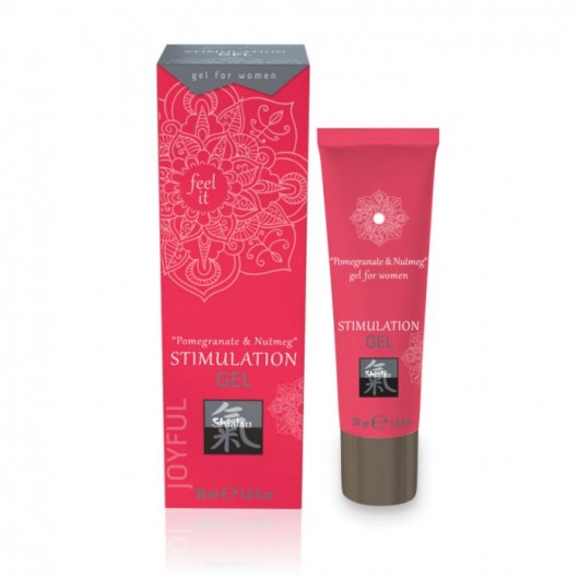 Возбуждающий интимный гель для двоих STIMULATION GEL Pomegranate   Nutmeg - 30 мл. - Shiatsu - купить с доставкой в Йошкар-Оле