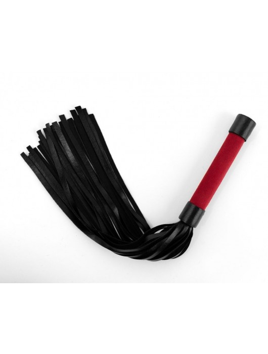Красно-черная плеть My Rules - 43 см. - БДСМ Арсенал - купить с доставкой в Йошкар-Оле