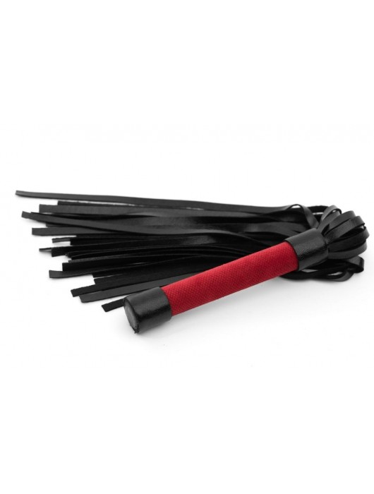 Красно-черная плеть My Rules - 43 см. - БДСМ Арсенал - купить с доставкой в Йошкар-Оле