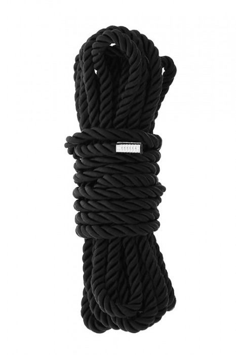 Черная веревка для шибари DELUXE BONDAGE ROPE - 5 м. - Dream Toys - купить с доставкой в Йошкар-Оле