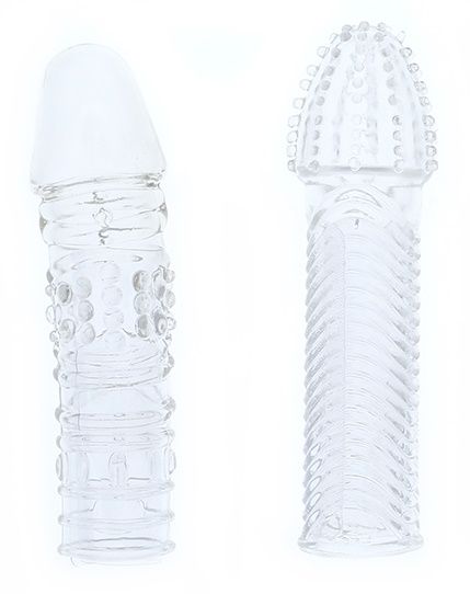 Комплект из 2 прозрачных насадок на пенис PENIS EXTENDER PACK - Dream Toys - в Йошкар-Оле купить с доставкой