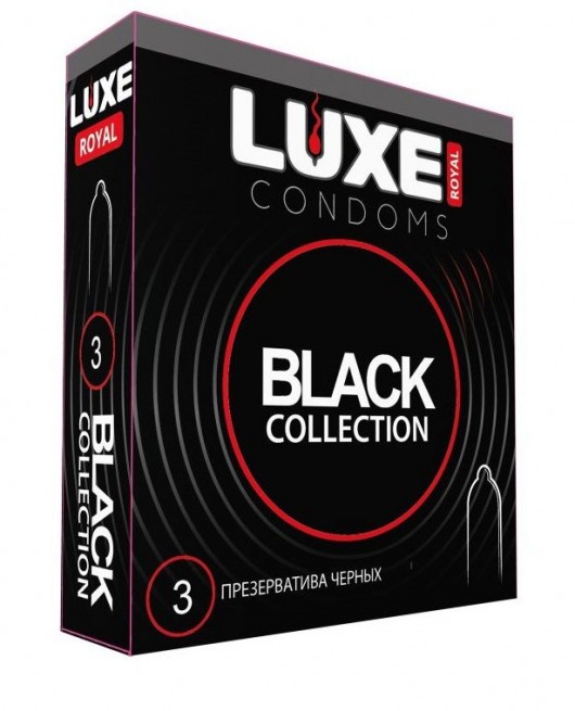 Черные презервативы LUXE Royal Black Collection - 3 шт. - Luxe - купить с доставкой в Йошкар-Оле