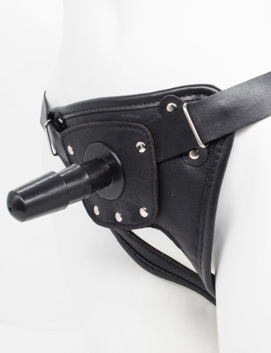Черный пояс для насадок CLASS STRAP Restyling - LOVETOY (А-Полимер) - купить с доставкой в Йошкар-Оле