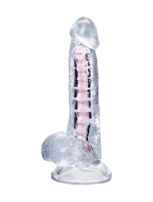 Прозрачный гибкий фаллоимитатор Paret - 18 см. - A-toys