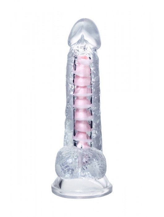 Прозрачный гибкий фаллоимитатор Paret - 18 см. - A-toys