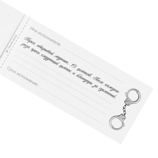 Эротическая игра-купоны «Чековая книжка. Накажи меня» - Сима-Ленд - купить с доставкой в Йошкар-Оле