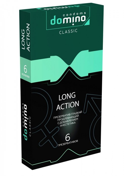 Презервативы с пролонгирующим эффектом DOMINO Classic Long action - 6 шт. - Domino - купить с доставкой в Йошкар-Оле