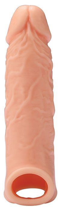 Телесная насадка EXTENDER WITH BALL STRAP 6.5 - 17 см. - Dream Toys - в Йошкар-Оле купить с доставкой