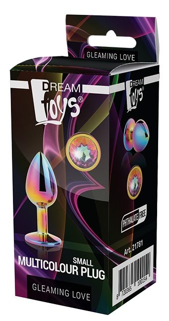 Голографическая анальная втулка с радужным кристаллом - 7,1 см. - Dream Toys - купить с доставкой в Йошкар-Оле