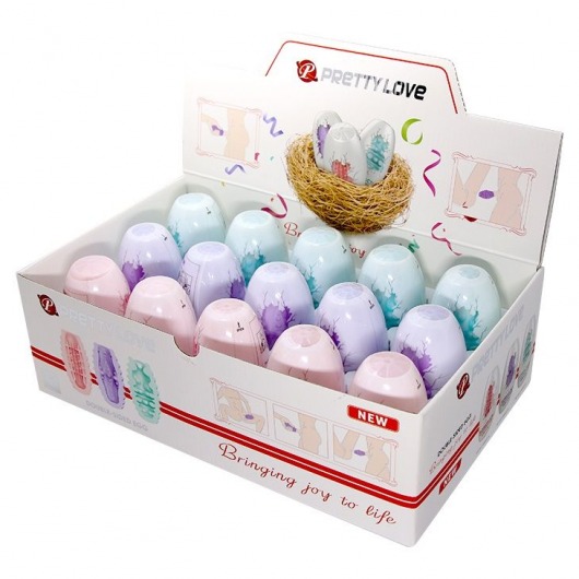 Набор из 15 мини-мастурбаторов Fantastic Egg Hard Boiled - Baile - в Йошкар-Оле купить с доставкой